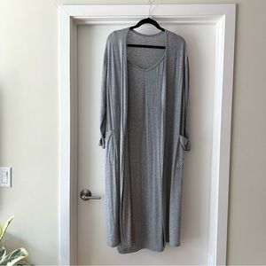 nothing fits but soft angora dress and cardigan set